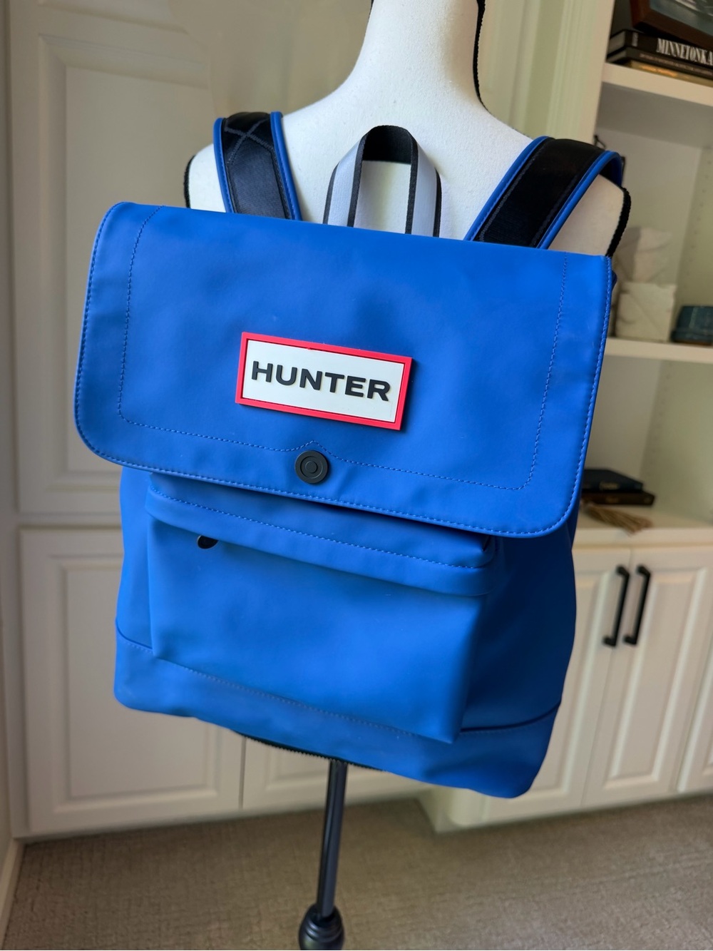 Hunter Bright Blue Backpack with Black Trim